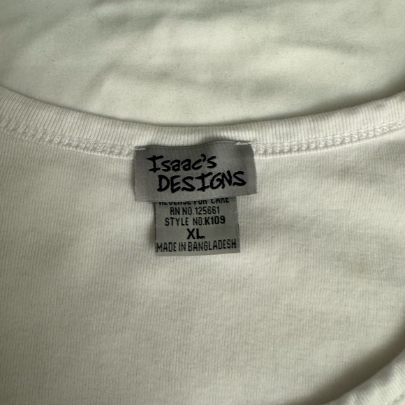 Isaac’s Designs White Dolphin 🐬T shirt XL - Picture 5 of 10